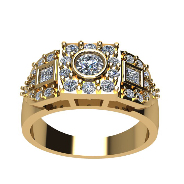 mixed shaped diamond ladies fancy ring