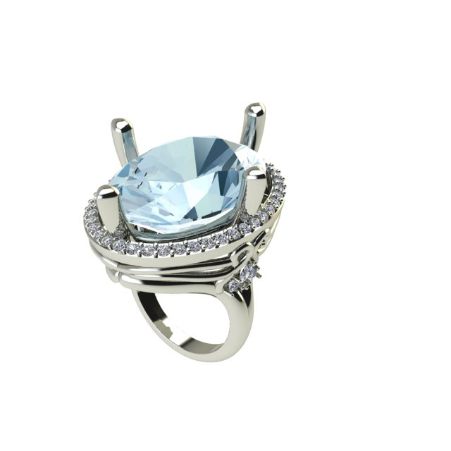 Designer Solitaire Color Stone Ring For Women