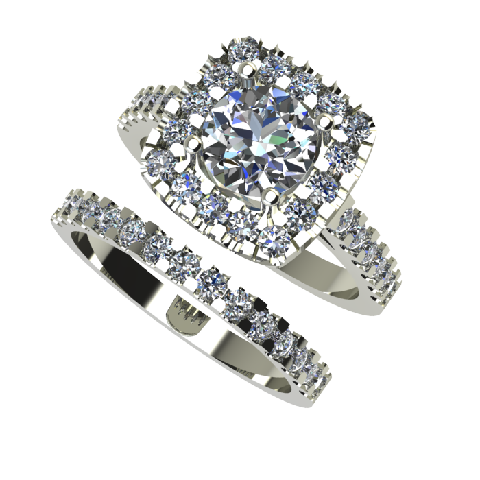 Royale Diamond Bridal Ring Set