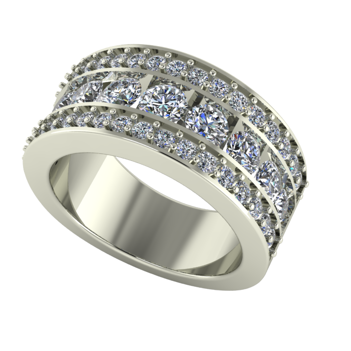 Fancy Cut Diamon Royale Wedding Ring For Women