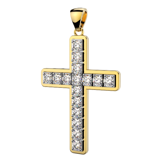 Diamond Cross Pendant