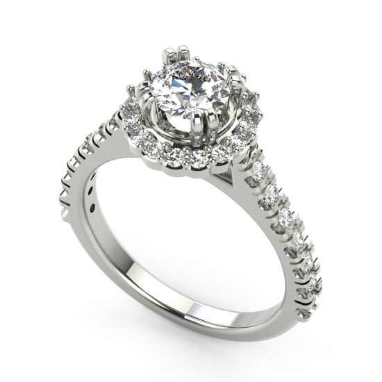 Halo Engagement Ring