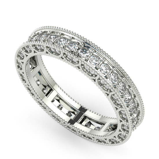 Classic Diamond Eternity Designer Wedding Ring For Women