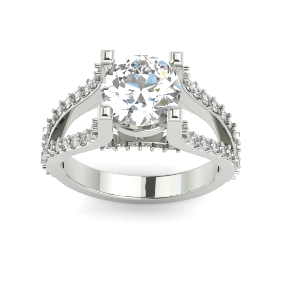 Smart brilliant cut diamond Engagement Ring