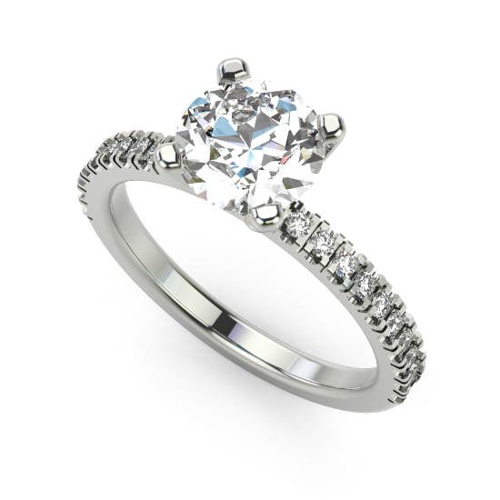 Diamond Designer Silver Ring for Women and Girls