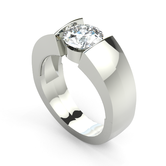 Classic Single Fancy Cut solitary Diamond ring