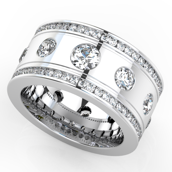 Royale Designer Stylish Diamond Wedding Ring For Men