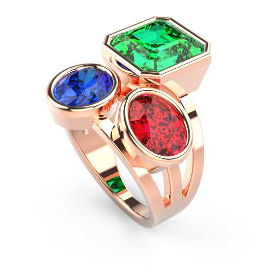 Ladies Color Stone Ring