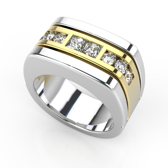 Royale Stylish Diamond Wedding Ring For Men