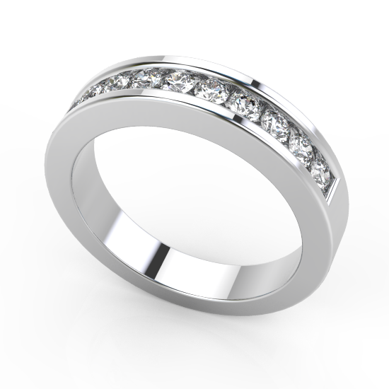 10 Diamon Fancy Cut Diamond Wedding Ring For Women