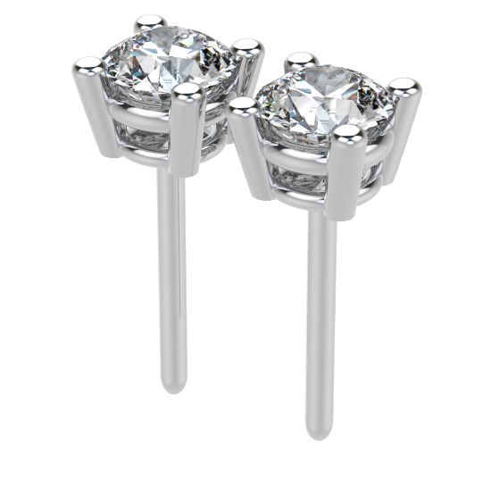 Stunning Diamond Solitaire Earrings