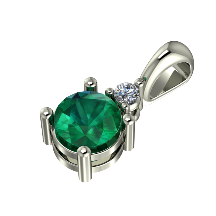 Green Fancy Cut Diamond Pendant For Him And Her