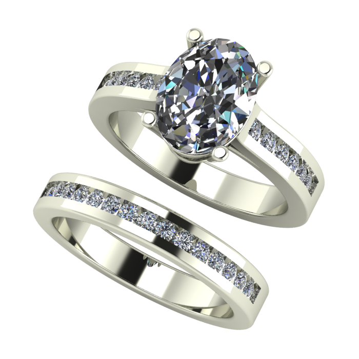 Smart Eengagement Ring Set For Him And Her