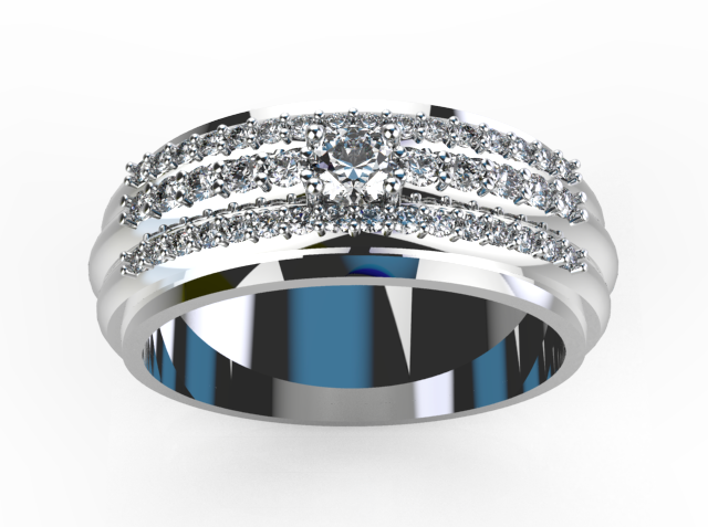 Smart Solitaire Diamond Wedding Ring For Men