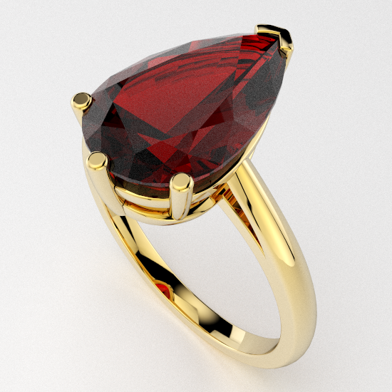 Single color stone Ring