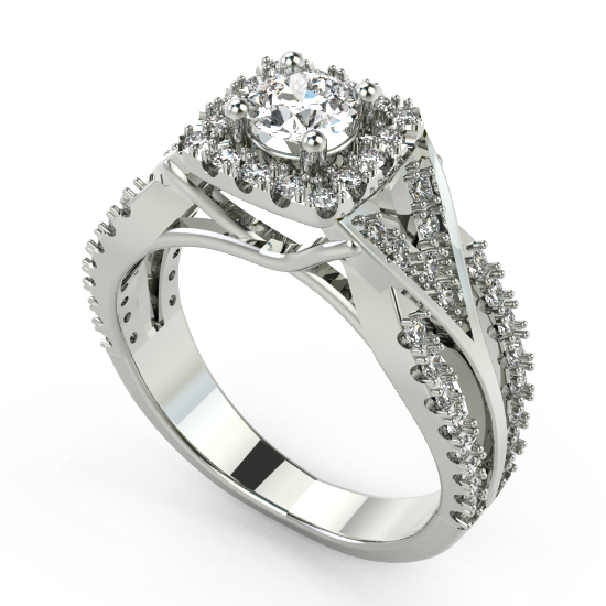 Halo Engagement Ring