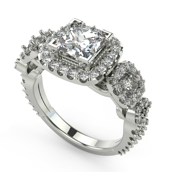 Halo Engagement Ring