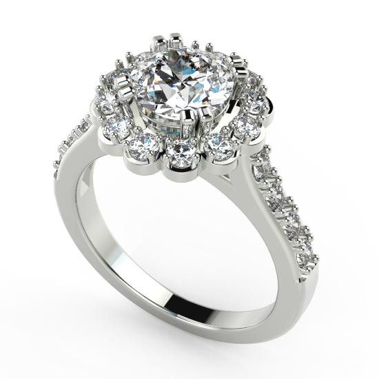 Halo Engagement Ring