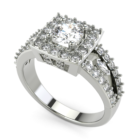 Halo Engagement Ring