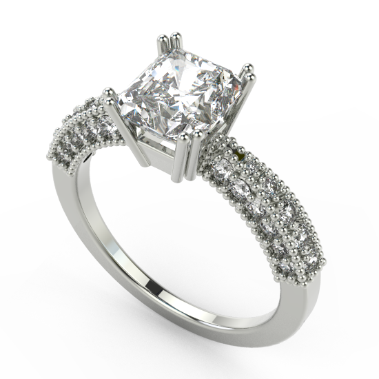 Designer Princess Cut Diamond Ring For Women