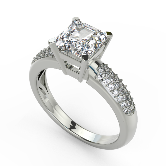 Princess Cut Diamond Engagement Ring For Women