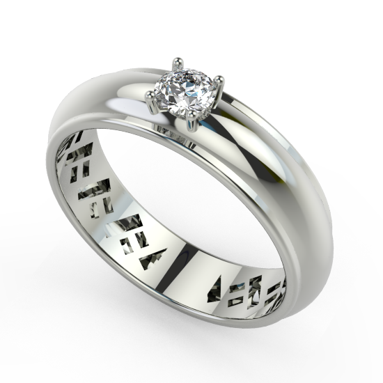 Solitaire Classic Fancy Cut Diamond Ring 