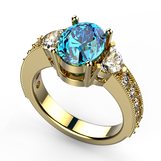 Turquoise Ring (TRQ-RDR-1594.) | Rananjay Exports