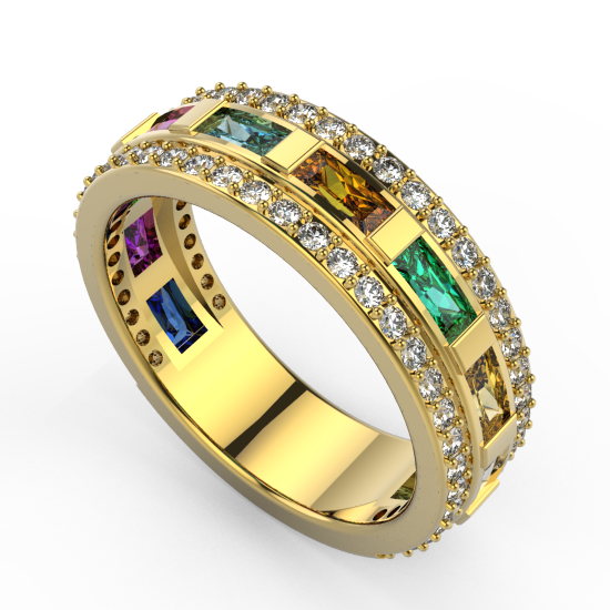 Beautiful Color Stone Ring