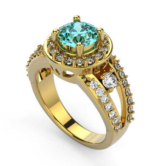 Buy Impon 5 Metal Jewellery Natural Colour Daily Wear Maragatha Pachai Stone  Ladies Ring Design