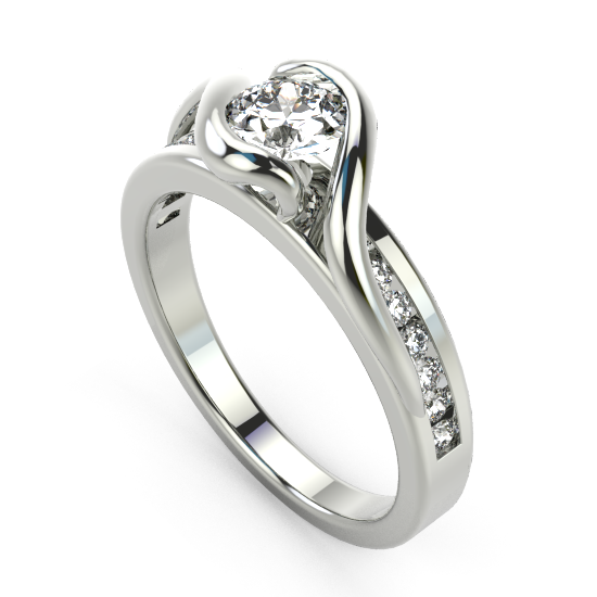 Brilliant Cut Diamond Engagement Ring