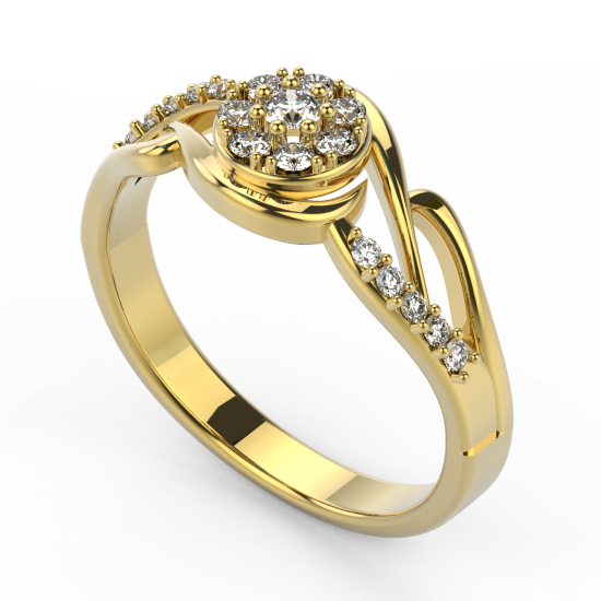 Halo Engagement Ring