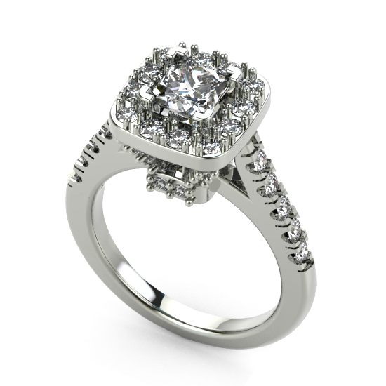 Halo Engagement Ring