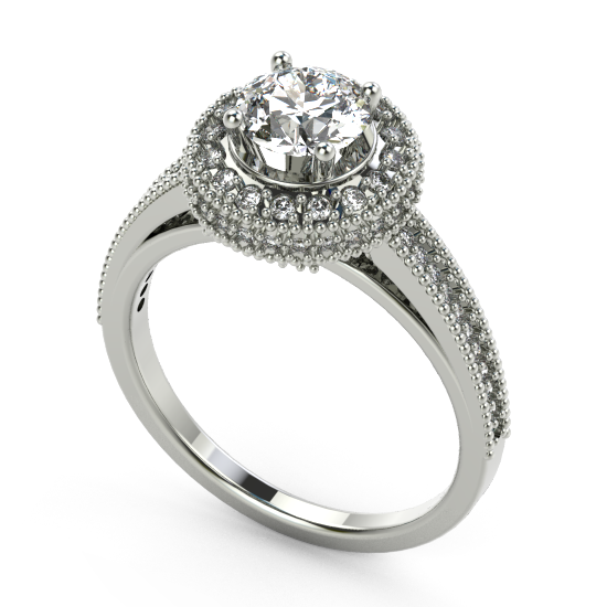 Halo Engagement Ring