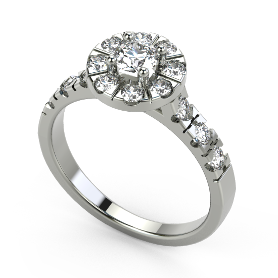 Halo Engagement Ring