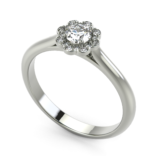 Halo Engagement Ring