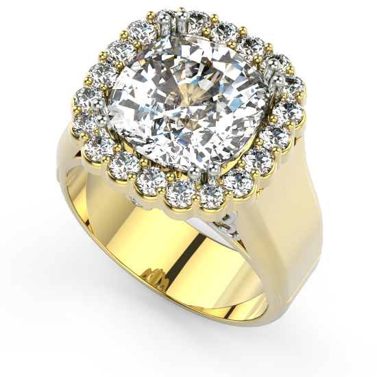Cushion Cut Diamond  Eengagement Ring For Women