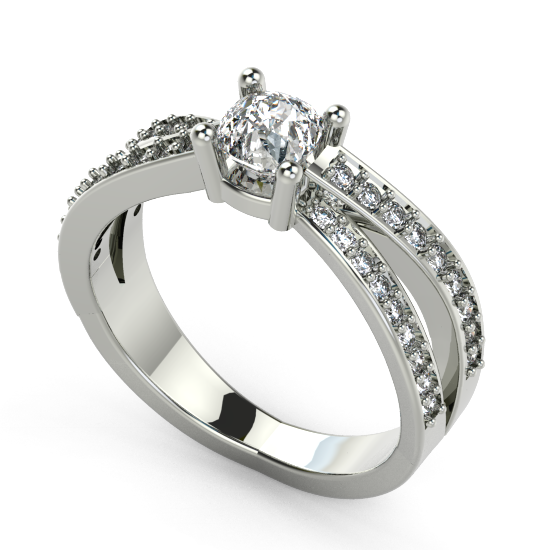 Oval Diamond Engagement Ring Canada