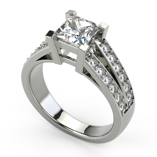Princess Cut Beautiful Engagement Ring